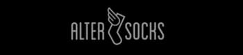 Alter Socks, logo con calza alata tra le parole Alter e Socks